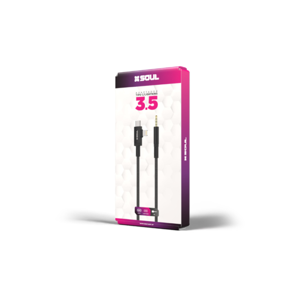 CABLE SOULK TIPO C/LIGHTNING A JACK 3.5